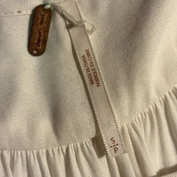 Free People A Few Of Mh Favorite Things Ruffle Top Size S - Picture 9 of 9